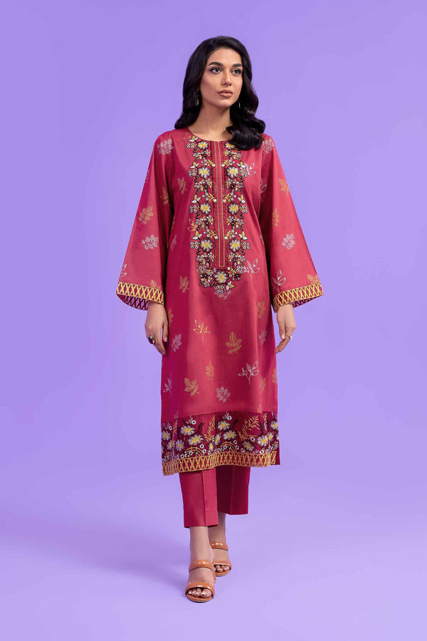 2 Piece - Dyed Gold Embroidered Suit - 42301596