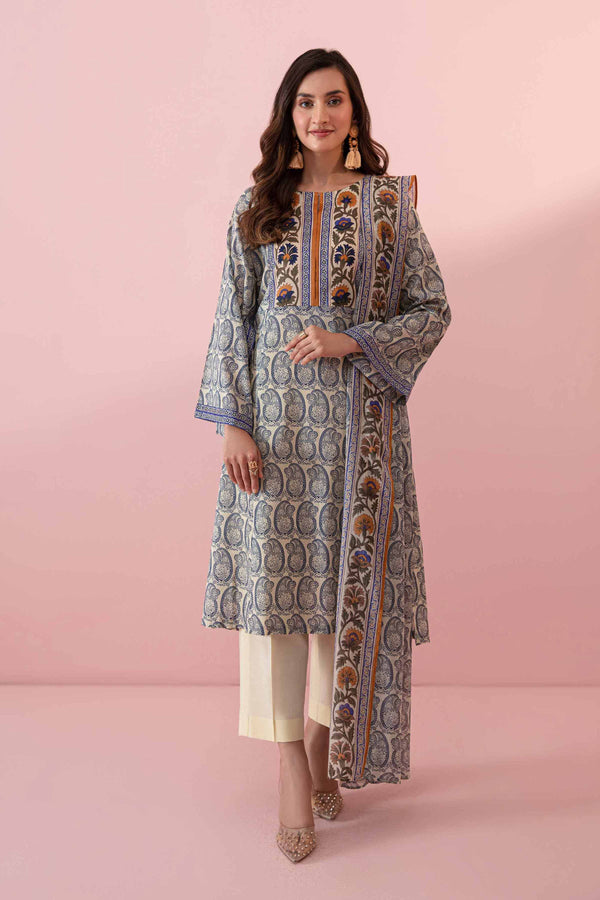 3 Piece - Printed Loose Fabric -  42302135