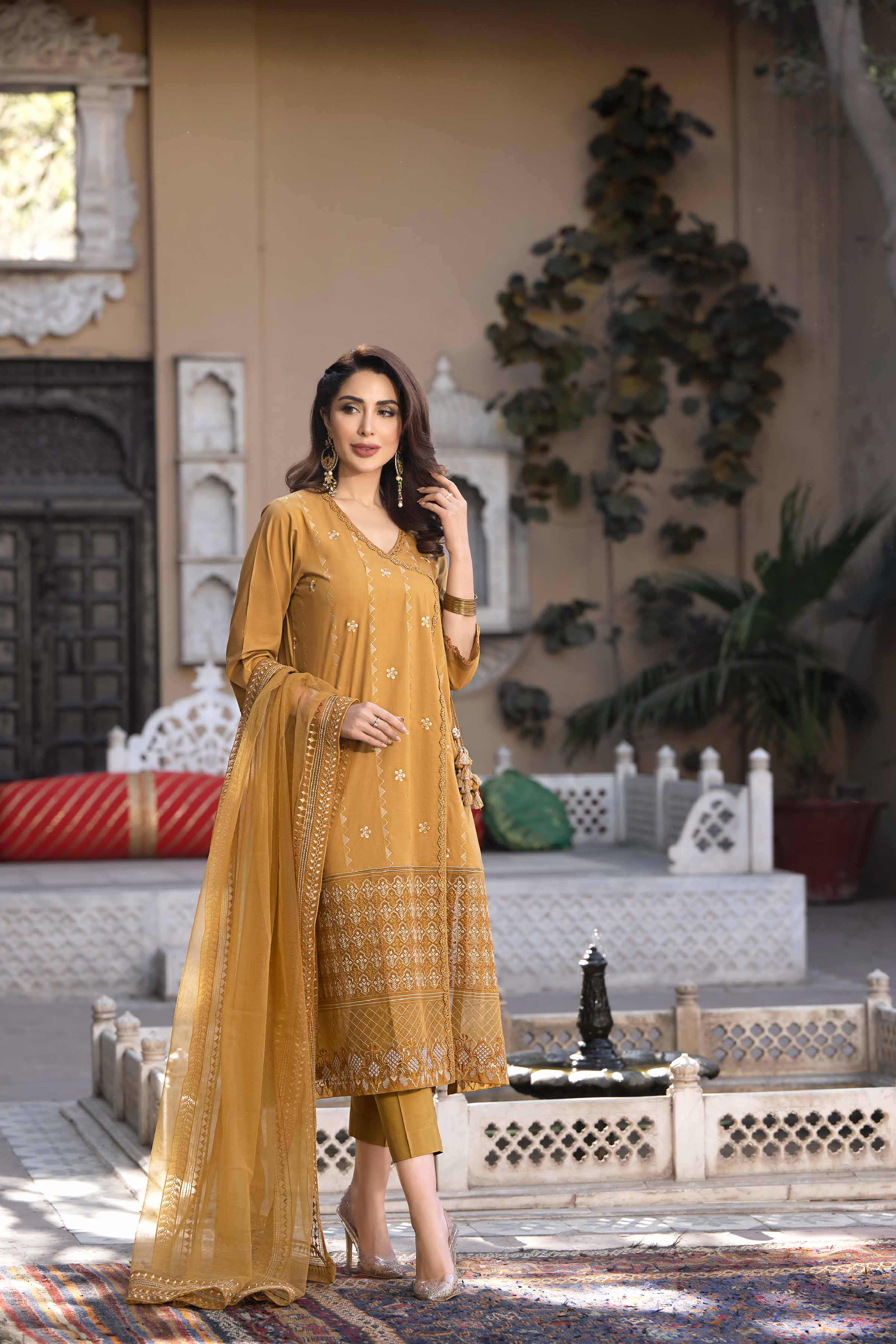 3 Piece Luxury Embroidered Unstitched Eid Collection 2023 Nishat Outlet ...