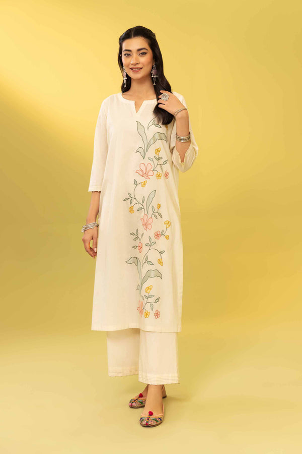 2 Piece - Embroidered Suit - PS23-291