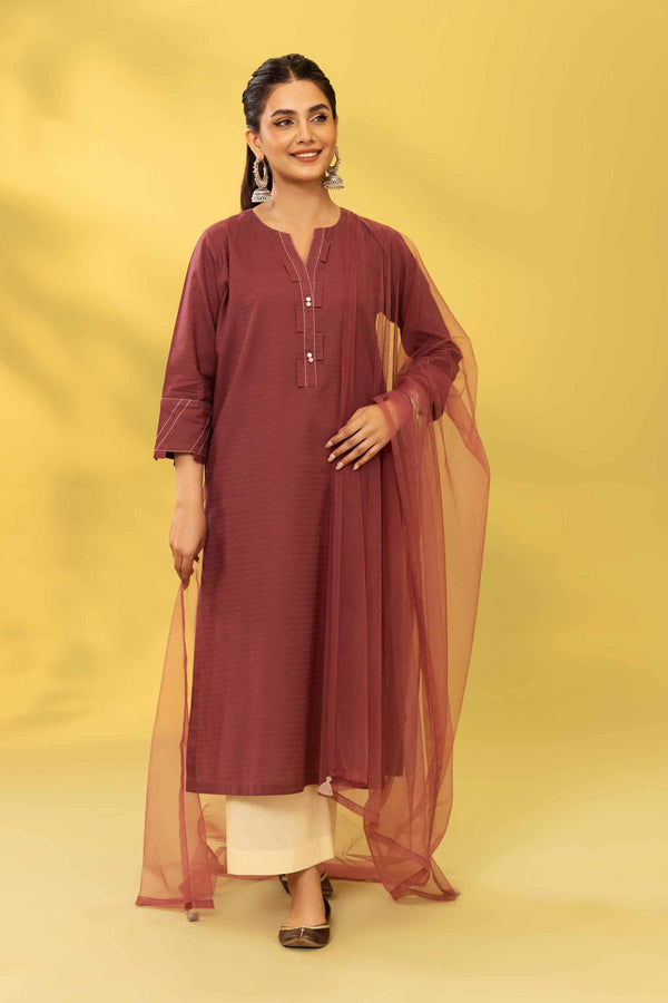 2 Piece - Embroidered Suit - PS23-294