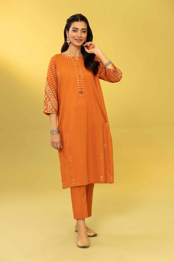 2 Piece - Embroidered Suit - PS23-298