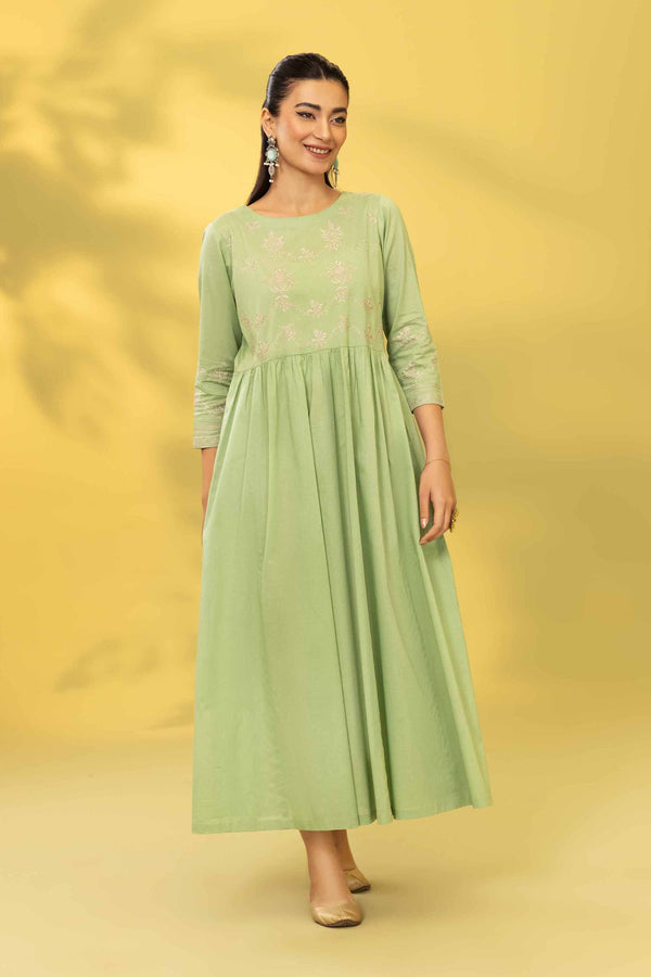 Embroidered Dress - PS23-306